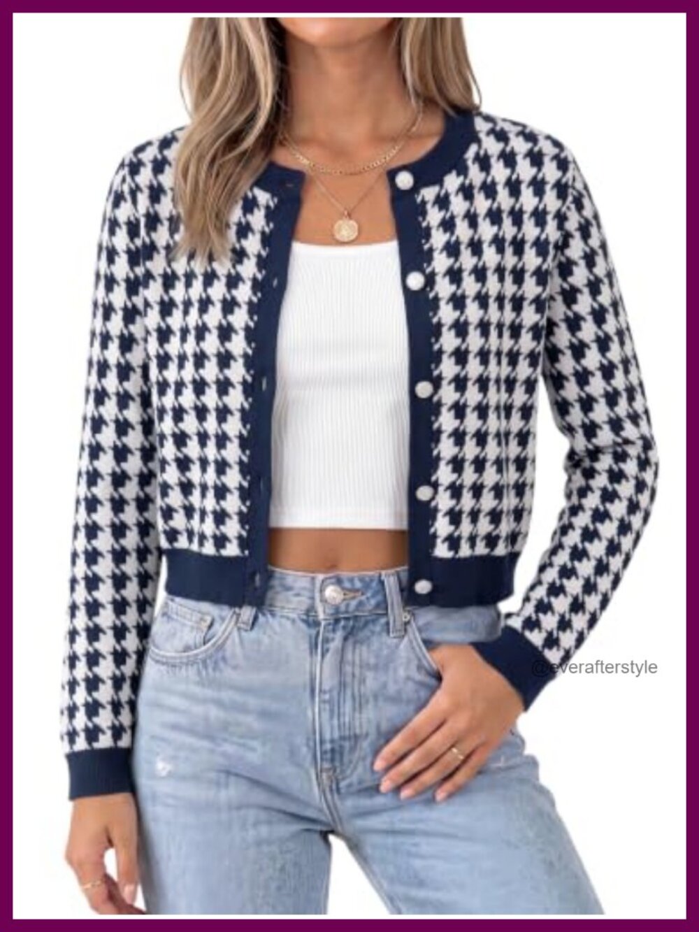 Women's Cropped Cotton Cardigan Button Up Lightweight Knit
